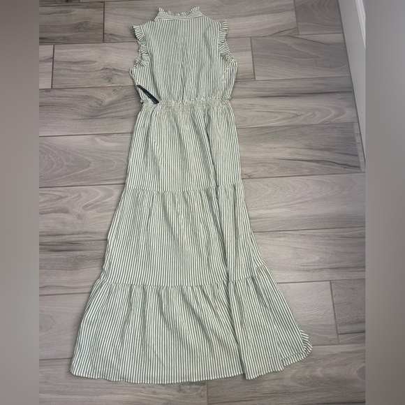 Maggy London Striped Maxi Dress with Ruffles - Picture 3 of 3